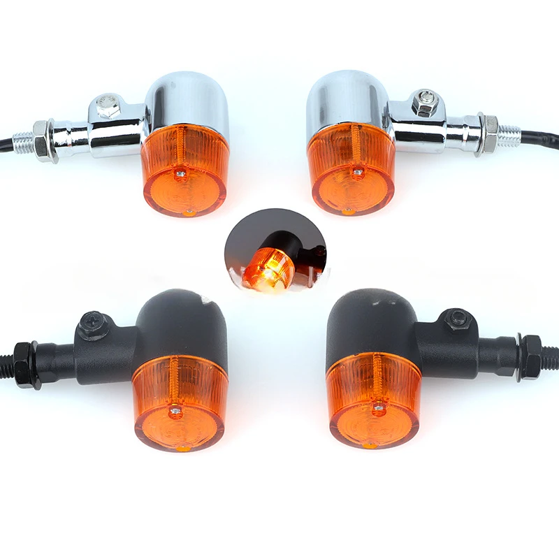 Motorcycle accessories aluminum alloy cool black side direction turn signal Harley motorcycle modified retro style turn light
Motorcycle accessories aluminum alloy cool black side direction turn signal Harley motorcycle modified retro style turn light