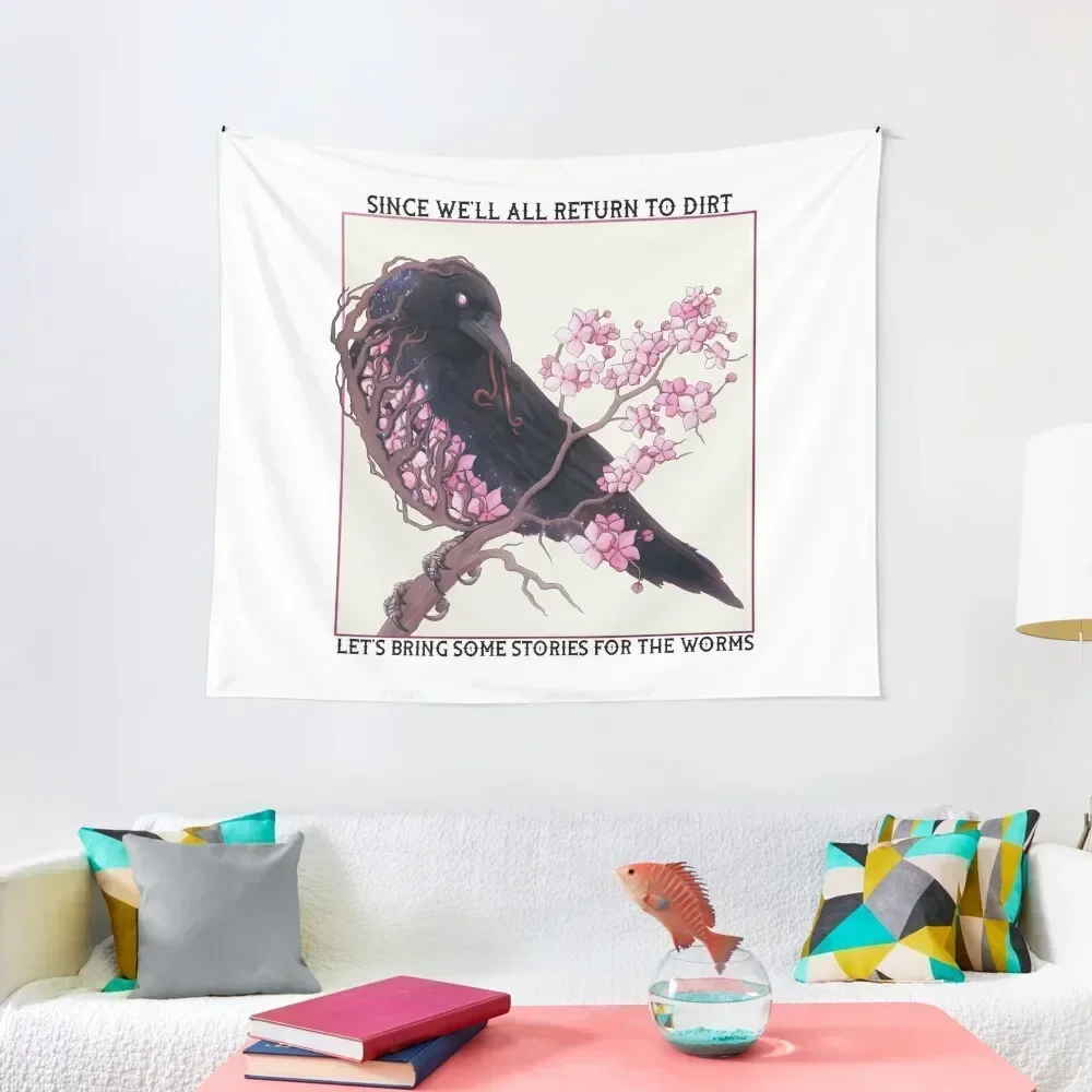 Cherry Blossom Crow with text Tapestry Room Decor Wallpaper Bedroom Wall Hangings Decoration Tapestry
Cherry Blossom Crow with text Tapestry Room Decor Wallpaper Bedroom Wall Hangings Decoration Tapestry
