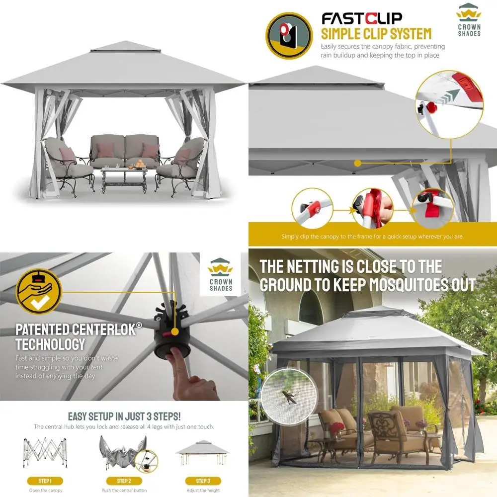 Всплывающая беседка 13x13, палатка с навесом для уличной мебели для патио на заднем дворе - распродажа, прочный и простой набор навеса
Всплывающая беседка 13x13, палатка с навесом для уличной мебели для патио на заднем дворе - распродажа, прочный и простой набор навеса