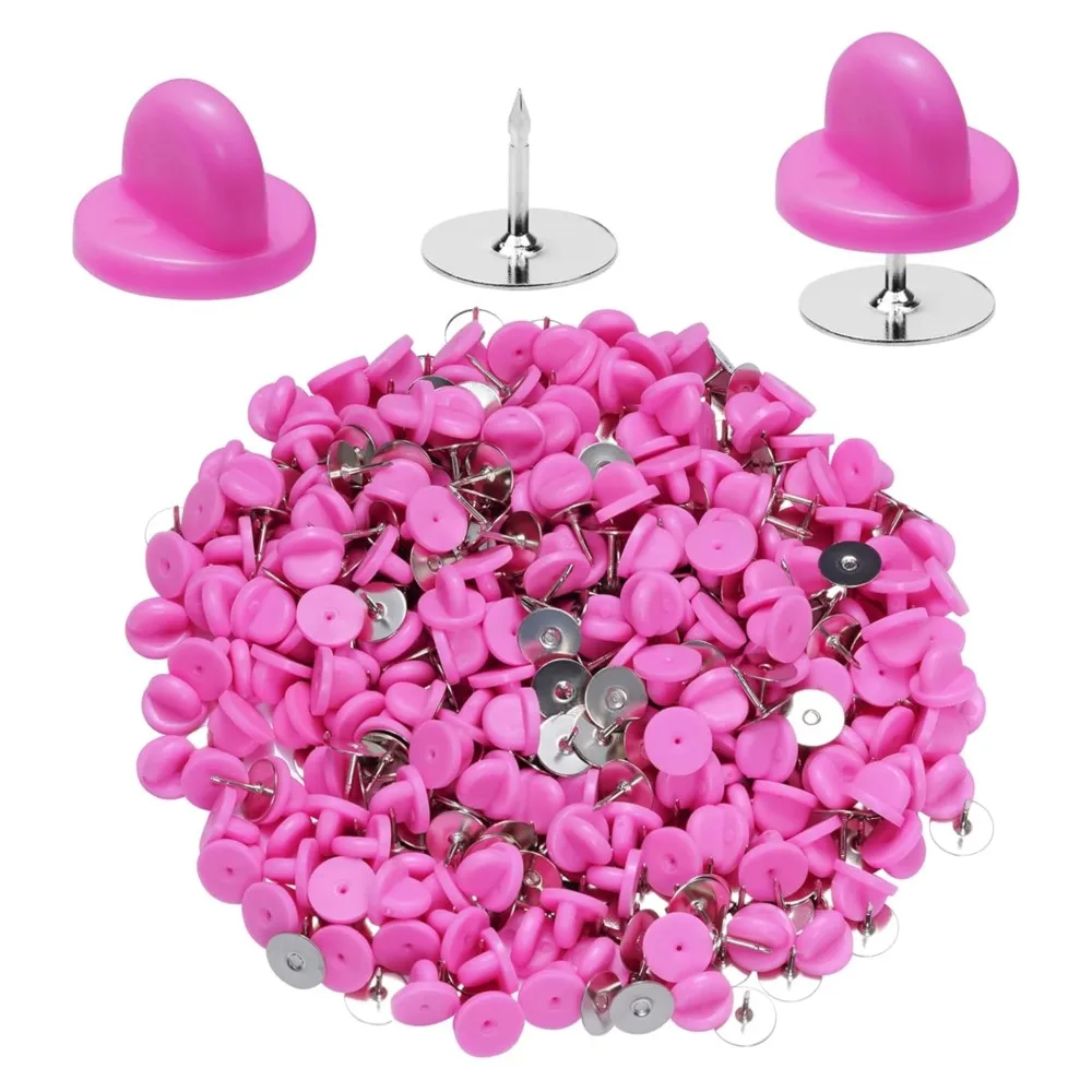 50pcs Pink Rubber Backs Blank Pin Base Keepers Replacement For DIY Handmade Brooch Clothing Accessories Jewelry Making Supplies
50pcs Pink Rubber Backs Blank Pin Base Keepers Replacement For DIY Handmade Brooch Clothing Accessories Jewelry Making Supplies