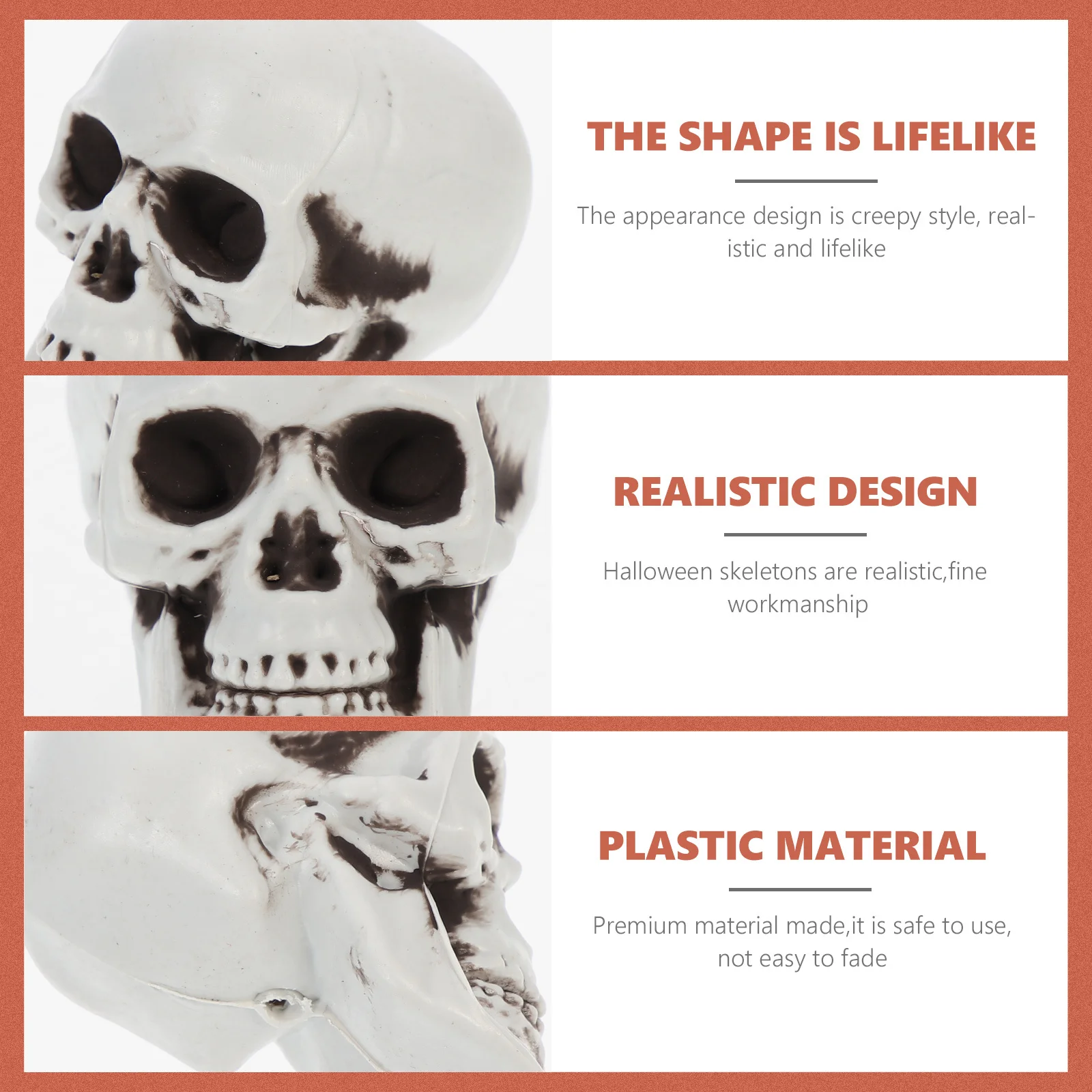 8Pcs Skull Head Props Creepy Realistic Halloween Decor Party Supplies Scary Haunted Ornament Tabletop Decoration
8Pcs Skull Head Props Creepy Realistic Halloween Decor Party Supplies Scary Haunted Ornament Tabletop Decoration