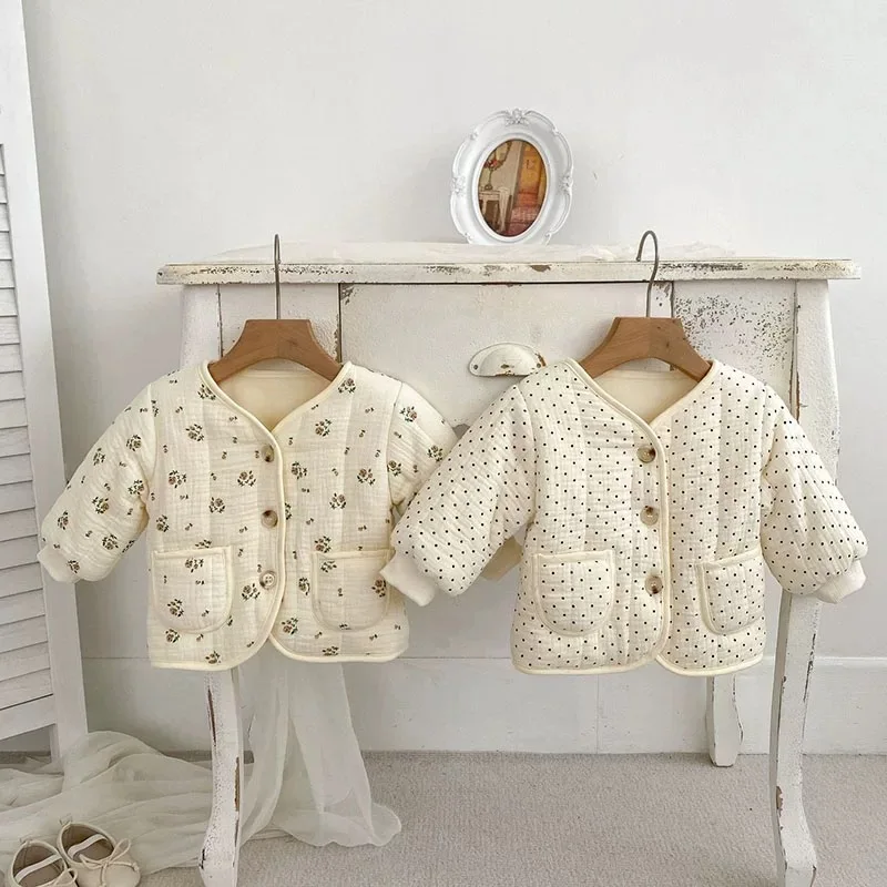2024 Winter New Baby Girl Long Sleeve Coat Plus Velvet Thick Girls Flower Cardigan Infant Warm Padded Jacket Toddler Clothes
2024 Winter New Baby Girl Long Sleeve Coat Plus Velvet Thick Girls Flower Cardigan Infant Warm Padded Jacket Toddler Clothes