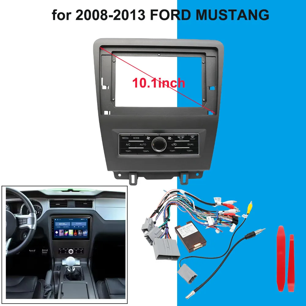 Car Radio Fascia 10Inch For 2008-2013 FORD MUSTANG 2Din Stereo Panel Android DVD Frame With Wiring Harness Canbus Decoding
Car Radio Fascia 10Inch For 2008-2013 FORD MUSTANG 2Din Stereo Panel Android DVD Frame With Wiring Harness Canbus Decoding