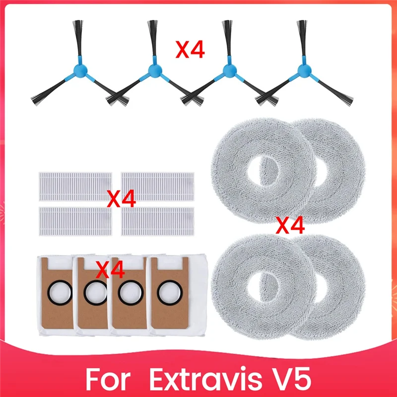 JDZD Replacement Parts For Extravis V5 Robot Vacuum Side Brushes Mop Cloth Pads Vacuum Dust Bags Hepa Filters
JDZD Replacement Parts For Extravis V5 Robot Vacuum Side Brushes Mop Cloth Pads Vacuum Dust Bags Hepa Filters