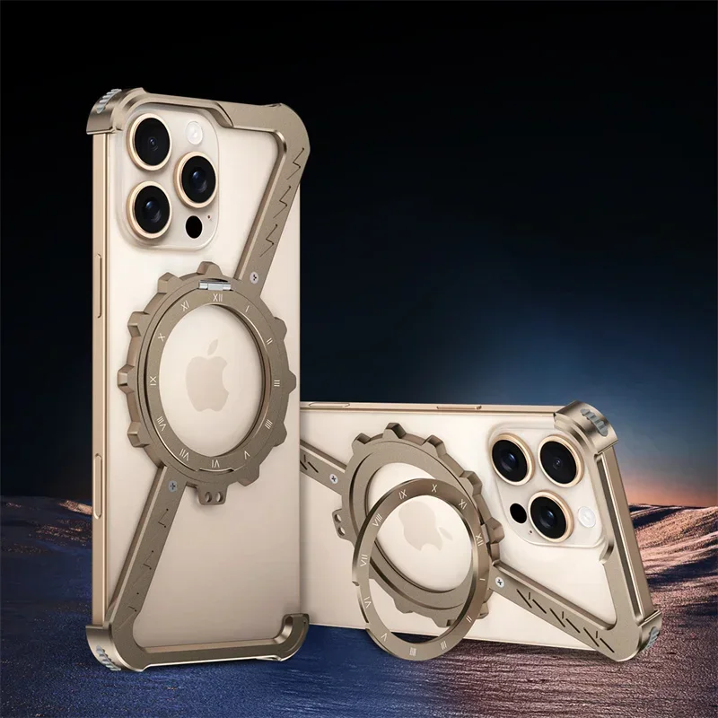 Z Shape Rimless Metal Titanium Case For iPhone 16 Pro Max 15 14 Plus Aluminum alloy Bumper 360 Rotating Magnetic Bracket Cover
Z Shape Rimless Metal Titanium Case For iPhone 16 Pro Max 15 14 Plus Aluminum alloy Bumper 360 Rotating Magnetic Bracket Cover