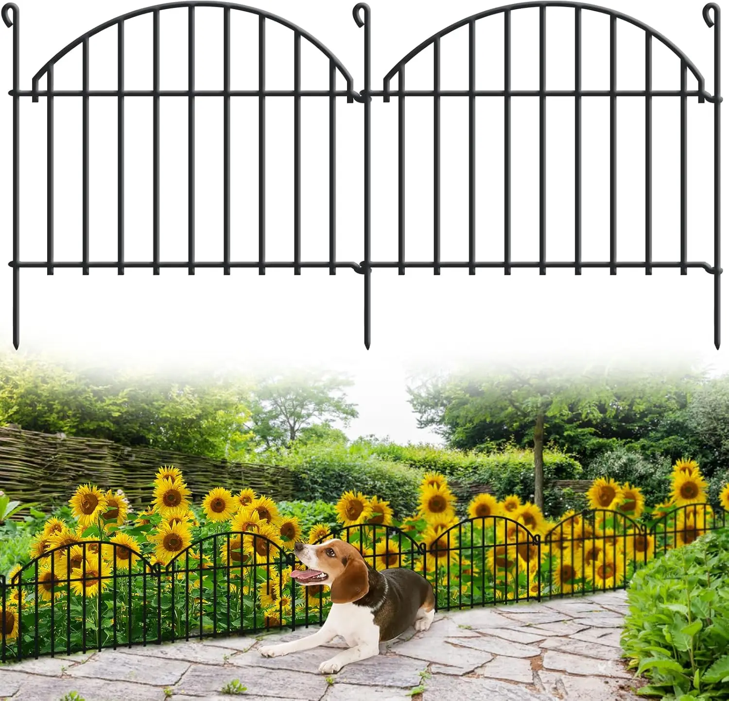 32 Panels Rustproof Metal Garden Fence, 45ft x 20in Animal Barrier for Rabbits Dogs, Decorative Flower Bed Edging
32 Panels Rustproof Metal Garden Fence, 45ft x 20in Animal Barrier for Rabbits Dogs, Decorative Flower Bed Edging