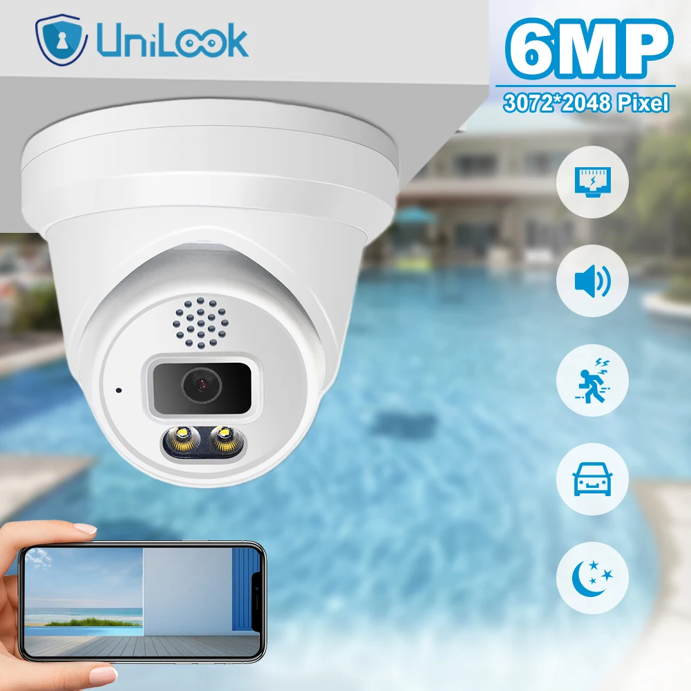 UniLook 8MP POE IP Camera Person/Vehicle Detection Two-way Audio SD Card Slot CCTV Video Outdoor ColorVu IR 30m H.265 Danale App
UniLook 8MP POE IP Camera Person/Vehicle Detection Two-way Audio SD Card Slot CCTV Video Outdoor ColorVu IR 30m H.265 Danale App