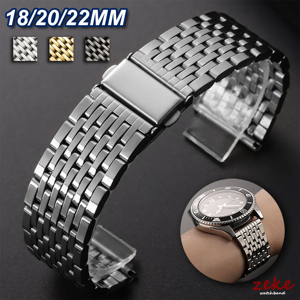Stainles Steel Watch Bracelet Folding Buckle Strap 18mm 20mm 22mm Watchband for Omega Black Gold Silver Universal Men Women Band
Stainles Steel Watch Bracelet Folding Buckle Strap 18mm 20mm 22mm Watchband for Omega Black Gold Silver Universal Men Women Band