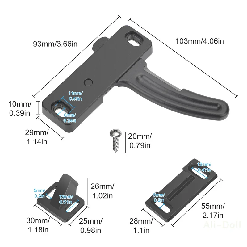 Aluminum RV Screen Door Latch Kit - Driver-Side Handle for Campers, Motorhomes & Travel Trailers
Aluminum RV Screen Door Latch Kit - Driver-Side Handle for Campers, Motorhomes & Travel Trailers