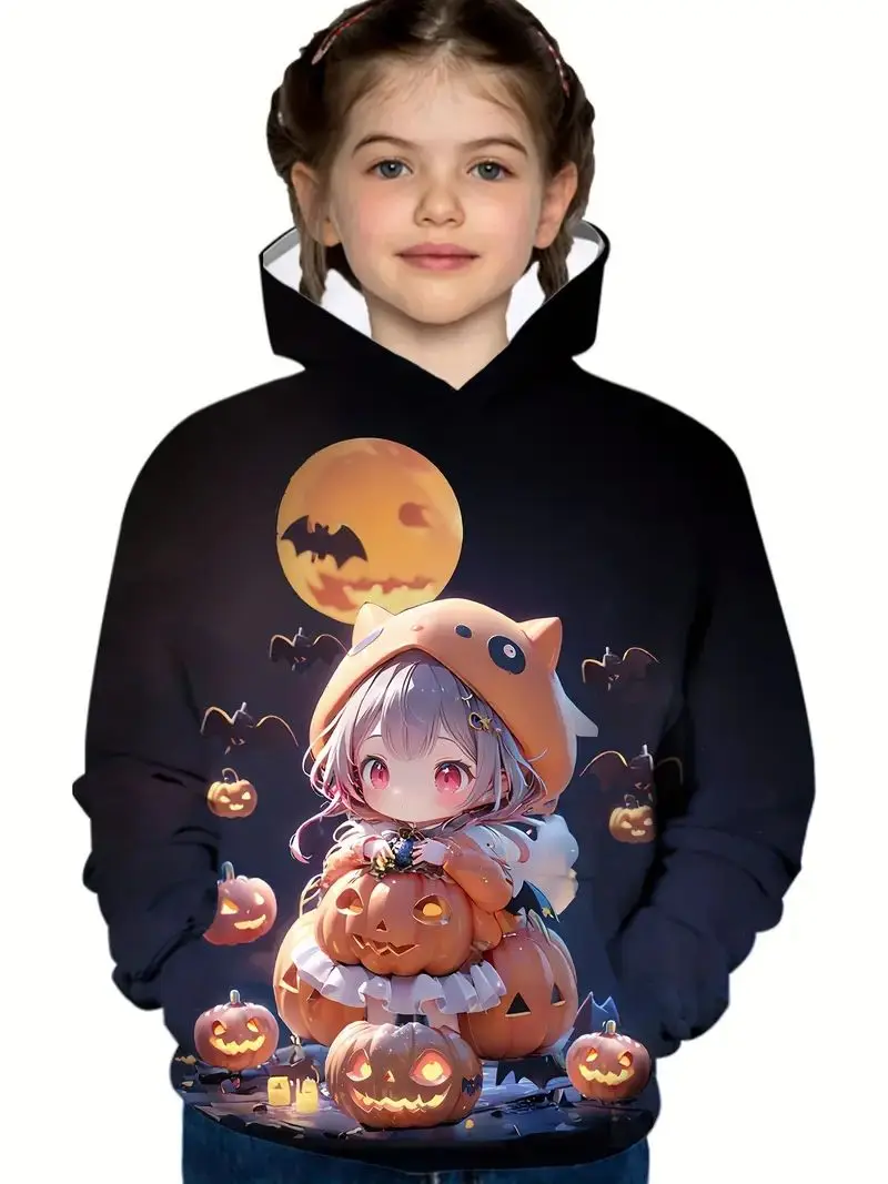 Halloween Funny Pumpkin Girl Digital Print Long Sleeve Jacket Black Versatile 2024 Autumn Popular Trendy Daily Hooded Sweatshirt
Halloween Funny Pumpkin Girl Digital Print Long Sleeve Jacket Black Versatile 2024 Autumn Popular Trendy Daily Hooded Sweatshirt