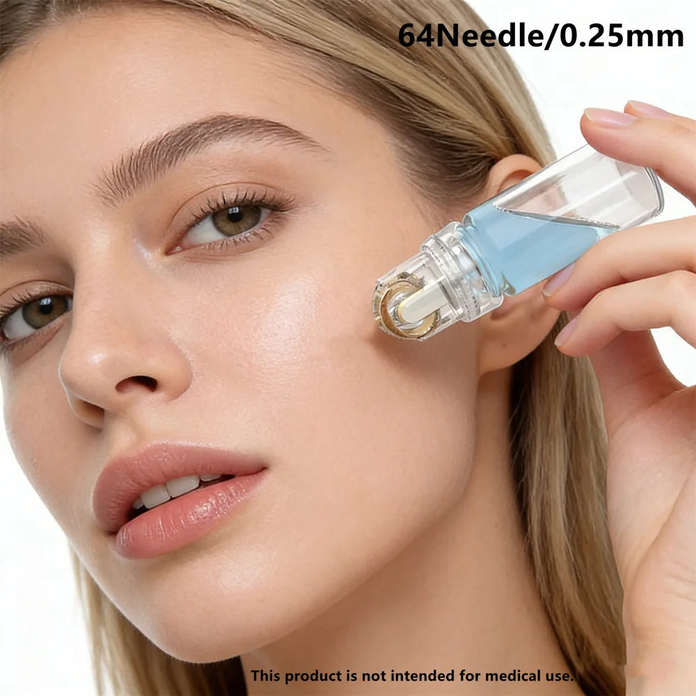 New Microneedles Roller Gold Titanium H64/64Needle Microneedle Tips Automatic Face Skin care Reusable Micro Needle
New Microneedles Roller Gold Titanium H64/64Needle Microneedle Tips Automatic Face Skin care Reusable Micro Needle