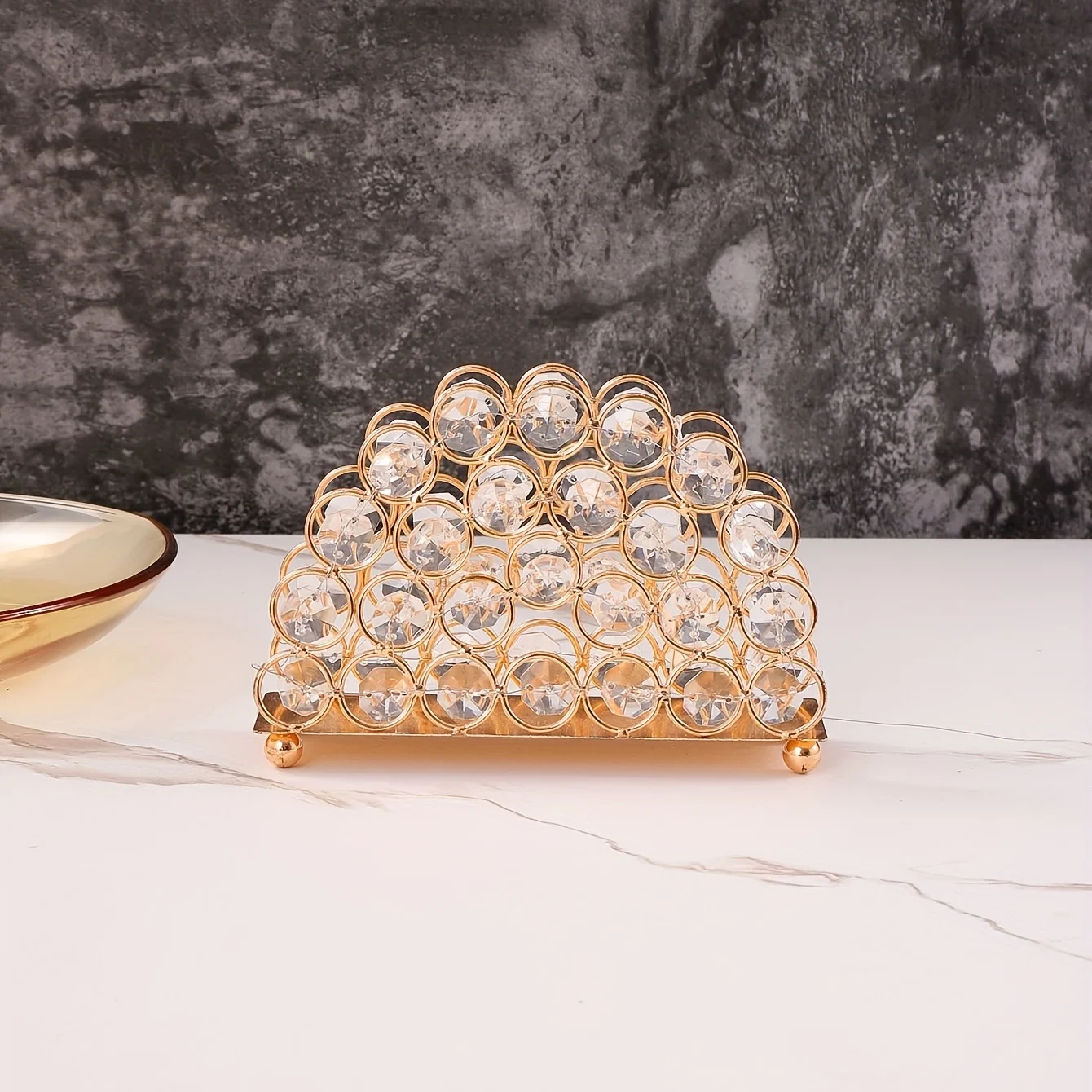 1pc, Elegant Crystal Napkin Holder with Three-Door Paper Towel Clip - Perfect for Dining Table, Hotel, Cafe, and Decoration - G
1pc, Elegant Crystal Napkin Holder with Three-Door Paper Towel Clip - Perfect for Dining Table, Hotel, Cafe, and Decoration - G