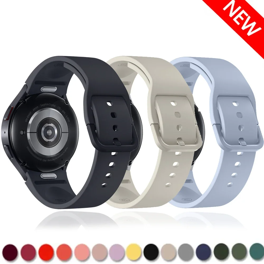 20mm watch band for Samsung Galaxy Watch 7 6 5 pro 44mm 40mm 45mm Sport Silicone Bracelet Galaxy Watch 4 Classic 43mm 47mm Strap
20mm watch band for Samsung Galaxy Watch 7 6 5 pro 44mm 40mm 45mm Sport Silicone Bracelet Galaxy Watch 4 Classic 43mm 47mm Strap