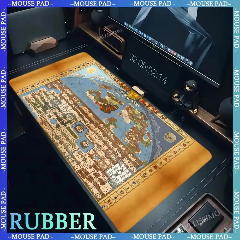 Map XXL Mouse Pad Gaming Keyboard Accessory Pad Game Map Rubber Game Adventure Pad Desk Pad Home Office Non-slip Large MousePads
Map XXL Mouse Pad Gaming Keyboard Accessory Pad Game Map Rubber Game Adventure Pad Desk Pad Home Office Non-slip Large MousePads