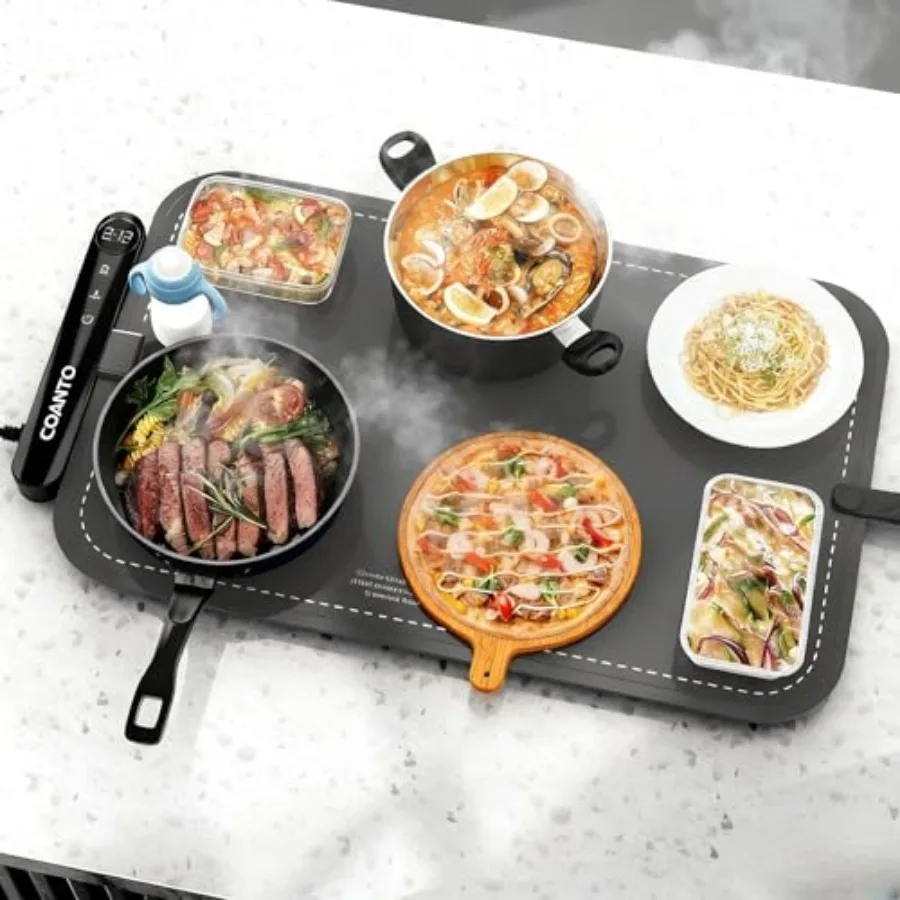 Warming Mat for Food Waterproof Warming Tray for Buffets Party Food Warmer with 7 Temperature Settings Roll-Up Storage 23.6"x14
Warming Mat for Food Waterproof Warming Tray for Buffets Party Food Warmer with 7 Temperature Settings Roll-Up Storage 23.6"x14