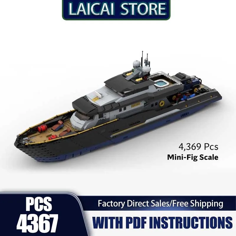 Moc Building Blocks The Explorer's Yacht Mini-fig Scale Model Technology Bricks Boat Model DIY Assembly Construstion Toy Gifts
Moc Building Blocks The Explorer's Yacht Mini-fig Scale Model Technology Bricks Boat Model DIY Assembly Construstion Toy Gifts