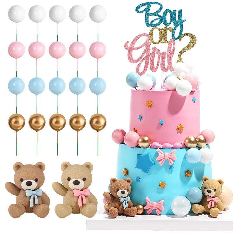 22pcs Gender Reveal Cake Toppers Teddy Bear Ball Cake Decoration Gender Reveal Kids Birthday Party Decor Supplies Baby Shower
22pcs Gender Reveal Cake Toppers Teddy Bear Ball Cake Decoration Gender Reveal Kids Birthday Party Decor Supplies Baby Shower