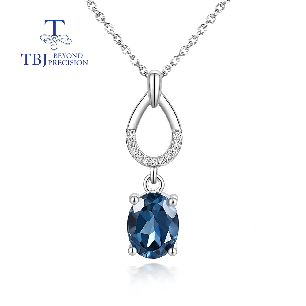 Simple Design Natural london blue topaz Silver Pendant Necklace for Women & Girls Festival & Birthday Fine Jewelry Gift
Simple Design Natural london blue topaz Silver Pendant Necklace for Women & Girls Festival & Birthday Fine Jewelry Gift