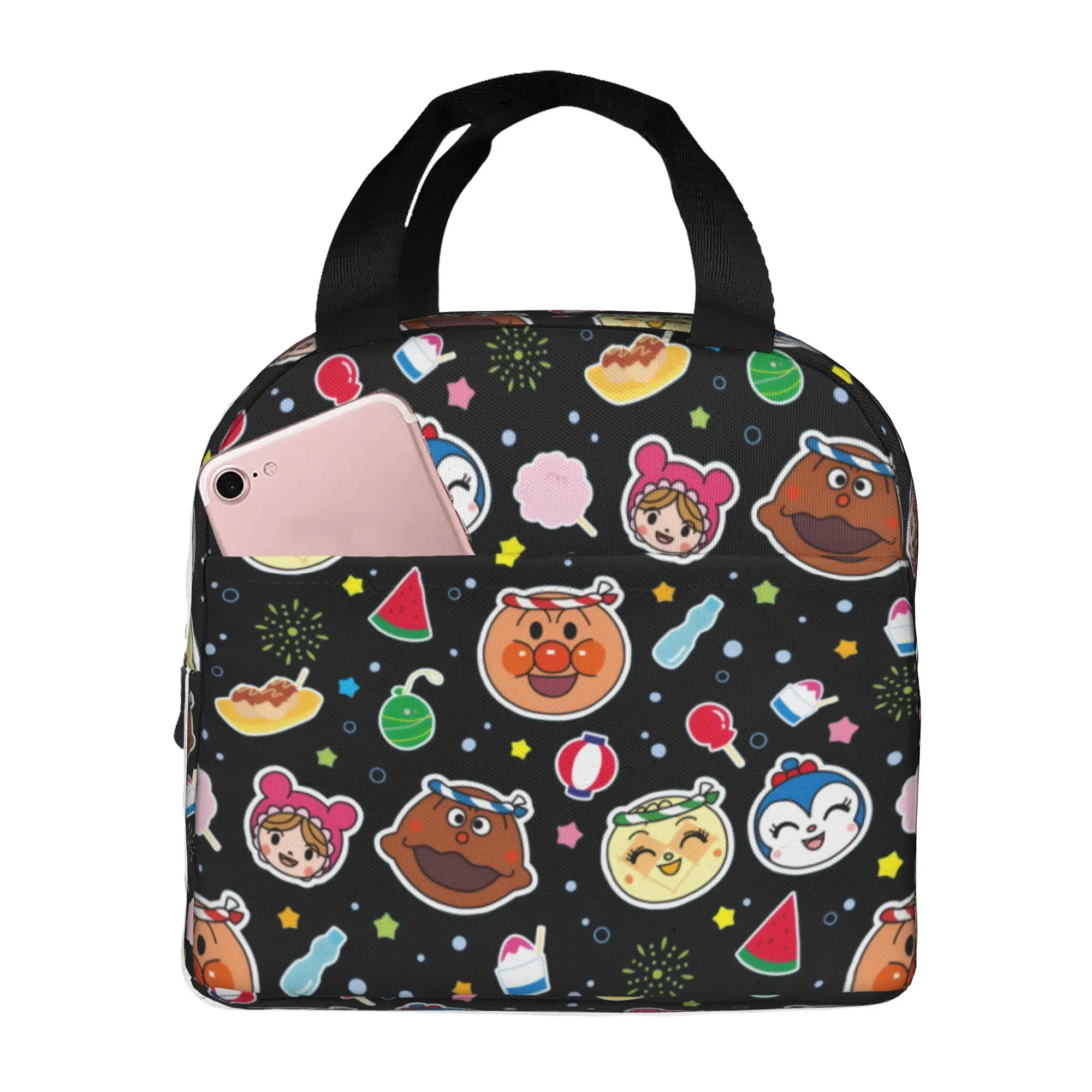 Custom Anpanmans Insulated Lunch Bags for Women Men Cartoon Portable Thermal Cooler Bento Box Work School Travel
Custom Anpanmans Insulated Lunch Bags for Women Men Cartoon Portable Thermal Cooler Bento Box Work School Travel