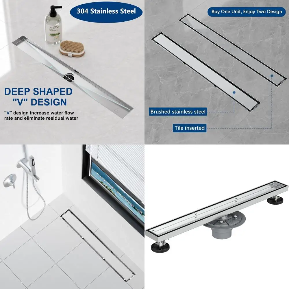 Душевой трап из матовой нержавеющей стали 36 с плоской крышкой под плитку и сеткой для волос
Душевой трап из матовой нержавеющей стали 36 с плоской крышкой под плитку и сеткой для волос