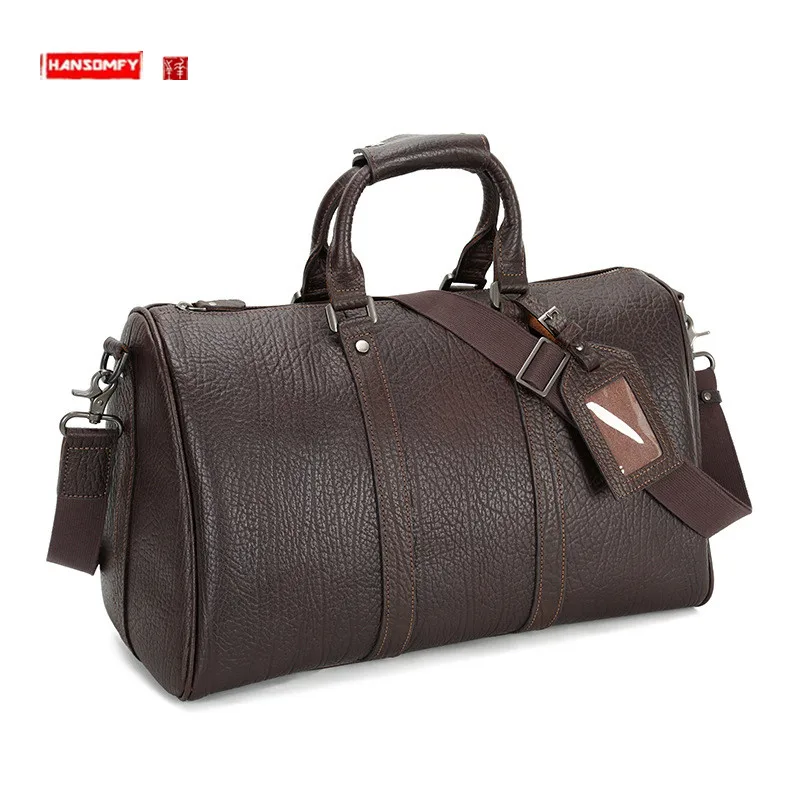 2022 New Genuine Leather Travel Bag Men's Handbags First Layer Cowhide Portable Luggage Bag Men's Shoulder Messenger Bags
2022 New Genuine Leather Travel Bag Men's Handbags First Layer Cowhide Portable Luggage Bag Men's Shoulder Messenger Bags