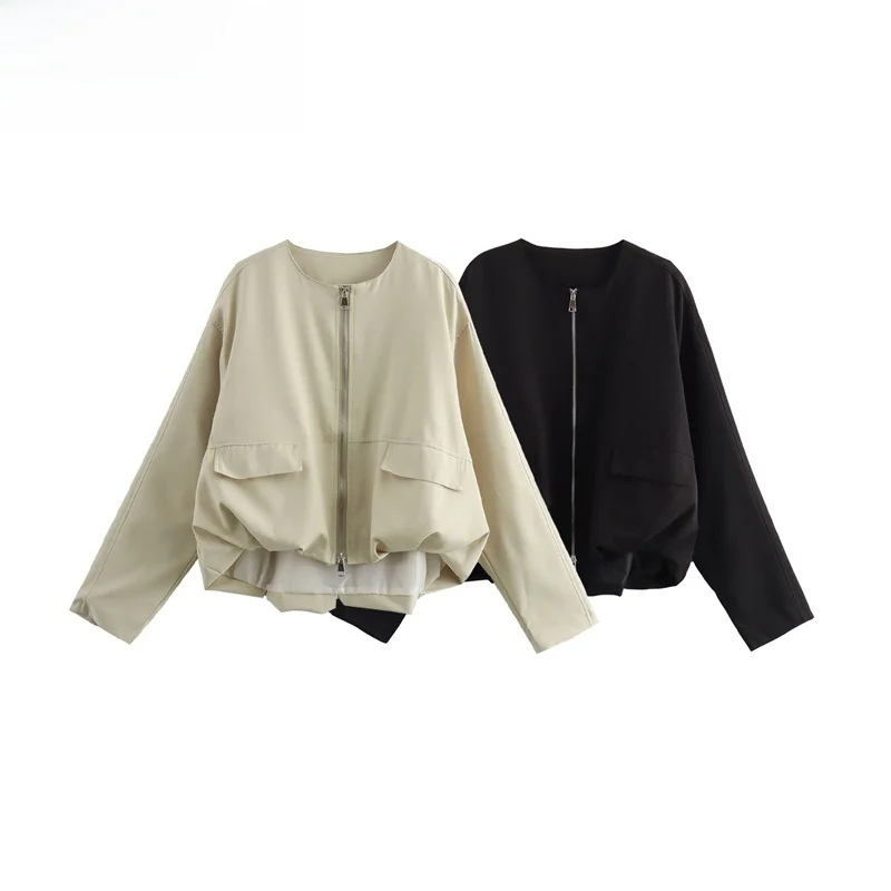 Spring New Sle Thin Casual Street Faion Women's Jaet Coat ZBZR W089 9026 Polyester Fiber Long Sve Zipper Closure
Spring New Sle Thin Casual Street Faion Women's Jaet Coat ZBZR W089 9026 Polyester Fiber Long Sve Zipper Closure