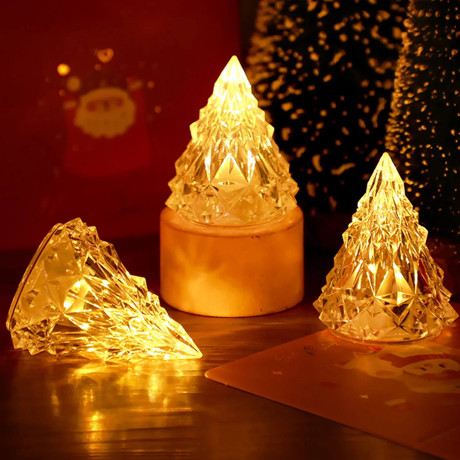 LED Electronic Candle Light Christmas Tree Crystal Night Light Desktop Ornament Valentine's Day Christmas Decoration Gift
LED Electronic Candle Light Christmas Tree Crystal Night Light Desktop Ornament Valentine's Day Christmas Decoration Gift