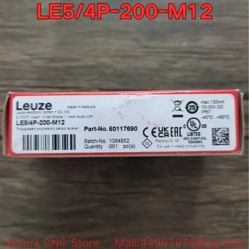 Новый фотоэлектрический датчик LE5/4P-200-M12
Новый фотоэлектрический датчик LE5/4P-200-M12