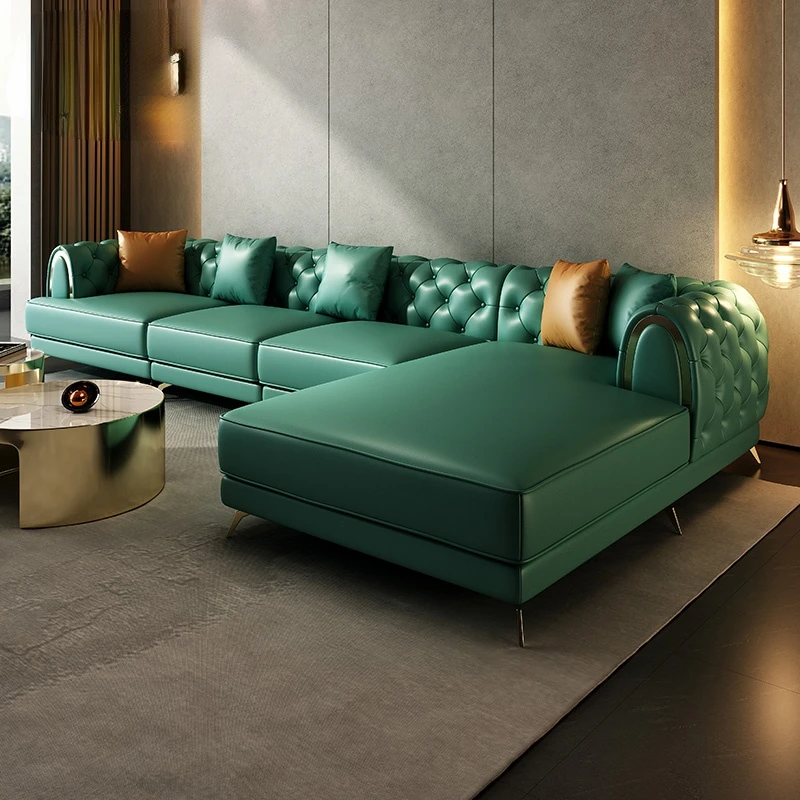 Leather sofa light luxury modern first layer leather sofa corner sofa villa living room three leather sofa corner
Leather sofa light luxury modern first layer leather sofa corner sofa villa living room three leather sofa corner