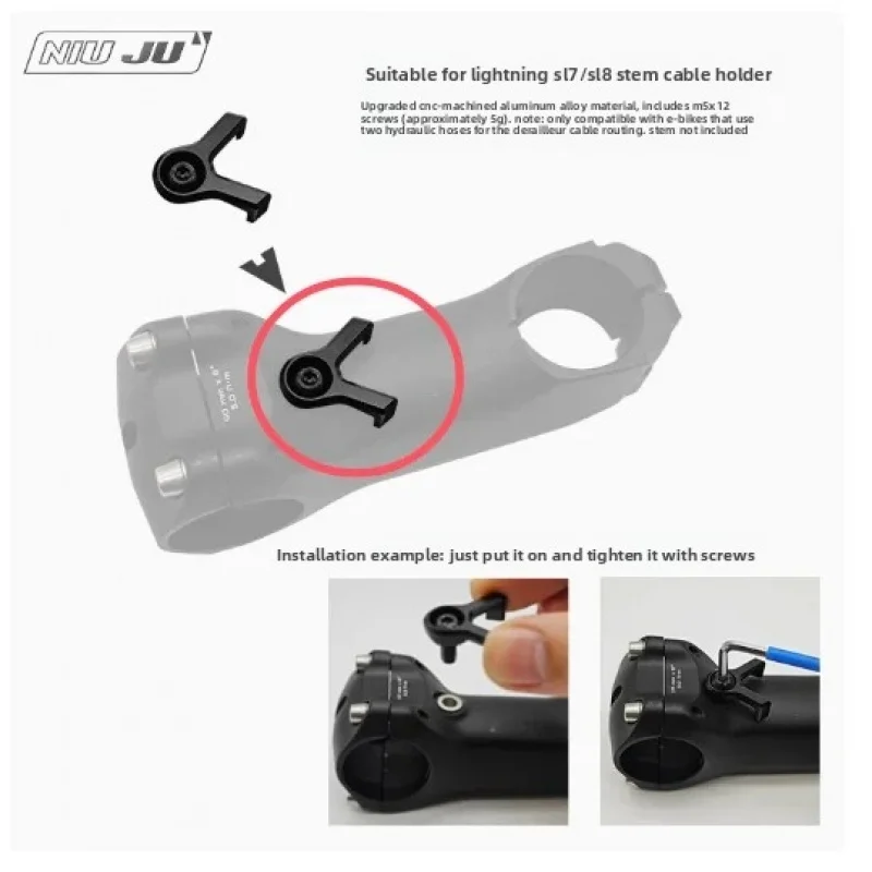 For Specialized Tarmac SL7 Bike Cable Guide Hydraulic Brake Line Holder Hose Wire Clip Housing Clamps Stem Cover M5 screws
For Specialized Tarmac SL7 Bike Cable Guide Hydraulic Brake Line Holder Hose Wire Clip Housing Clamps Stem Cover M5 screws