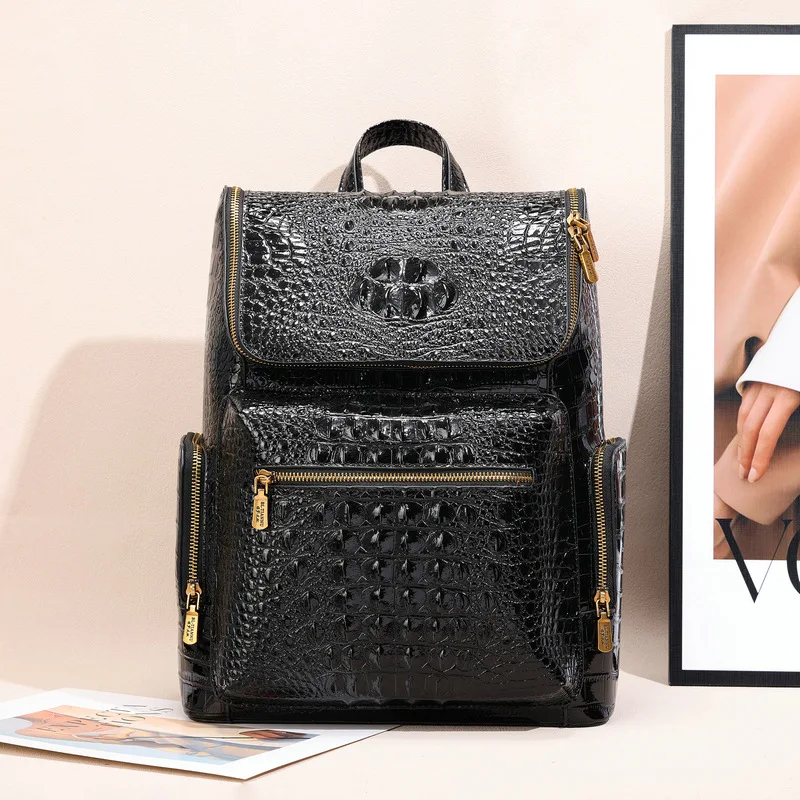 New Alligator Pattern Men Backpacks High Quality Pu Leather Male Korean Student Backpack Boy Business Laptop School Computer Bag
New Alligator Pattern Men Backpacks High Quality Pu Leather Male Korean Student Backpack Boy Business Laptop School Computer Bag