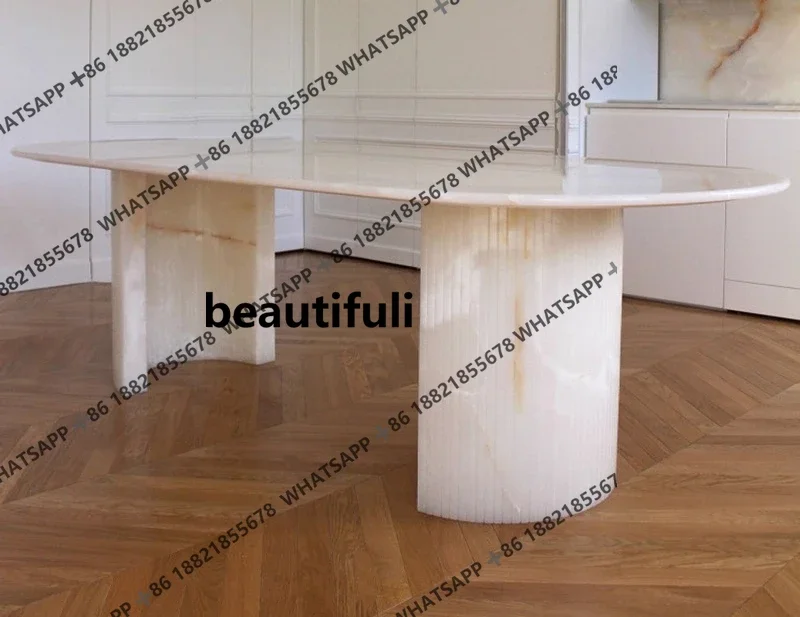 ZJNatural marble dining table modern minimalist design dining table high-end creative
ZJNatural marble dining table modern minimalist design dining table high-end creative