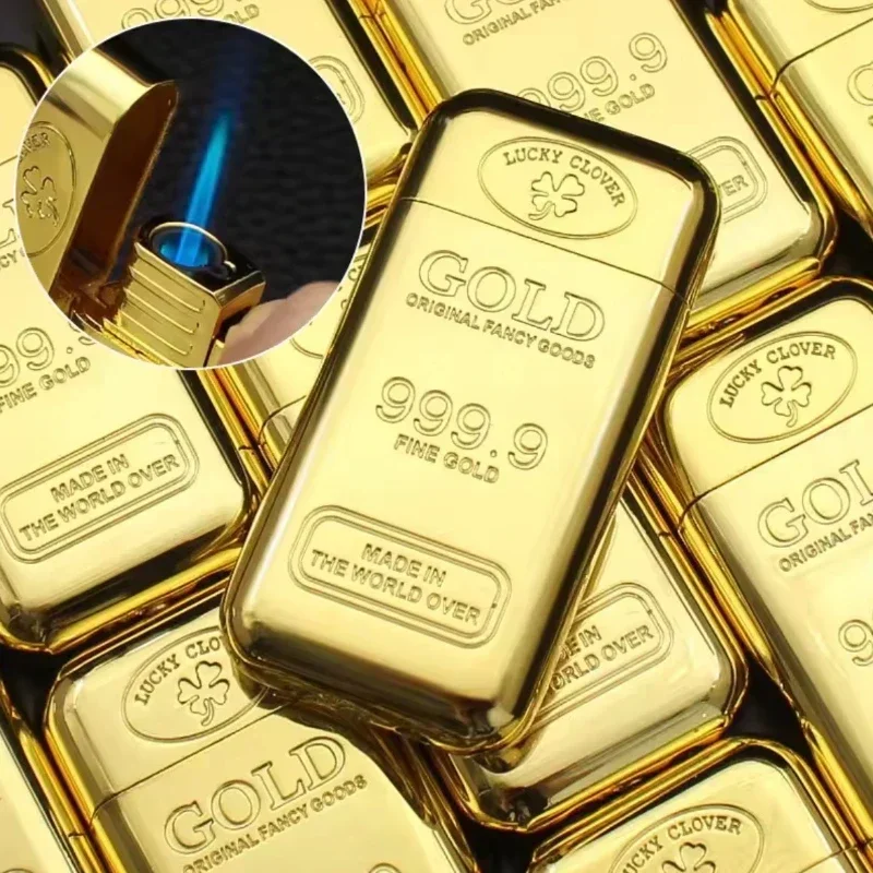 Компактная креативная золотая кирпичная ветрозащитная газовая зажигалка с синим пламенем, маленькая и насыщенная портативная зажигалка для сигар, оптовая продажа для курения
Компактная креативная золотая кирпичная ветрозащитная газовая зажигалка с синим пламенем, маленькая и насыщенная портативная зажигалка для сигар, оптовая продажа для курения