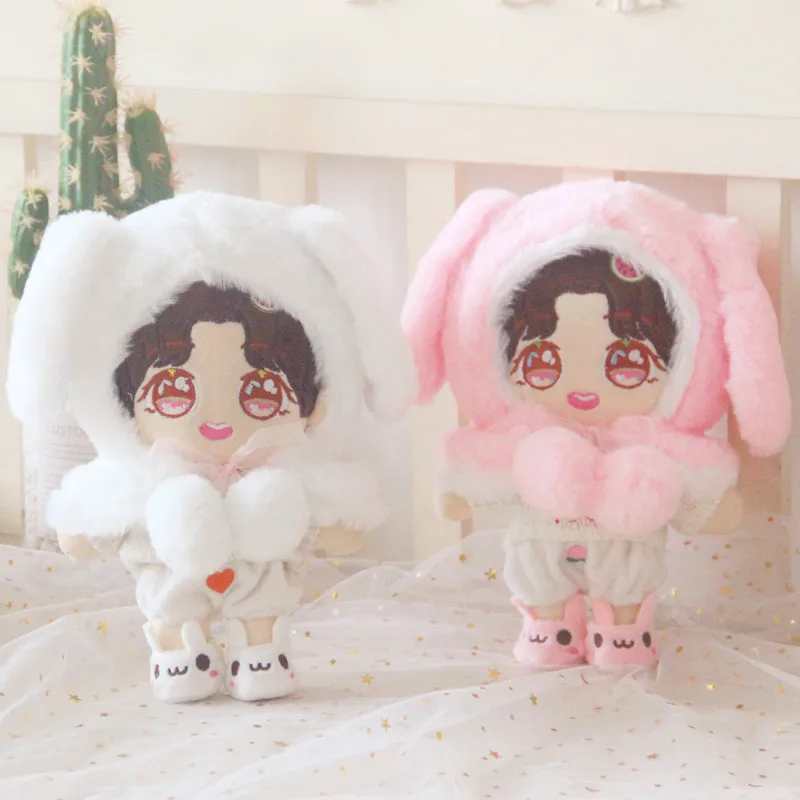 20cm Kawaii Mini Idol Doll Clothes Cute White Pink Bunny Coat Shoes Pants Set Plush Star Doll Clothes Accessories Toys 
20cm Kawaii Mini Idol Doll Clothes Cute White Pink Bunny Coat Shoes Pants Set Plush Star Doll Clothes Accessories Toys