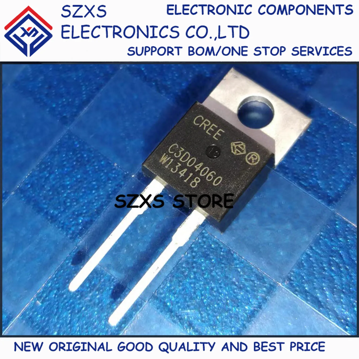 New Original 10Pcs C3D04060A C3D04060 TO-220 600V 4A Silicon Carbide Diode In Stock Electronic Components Good Quality
New Original 10Pcs C3D04060A C3D04060 TO-220 600V 4A Silicon Carbide Diode In Stock Electronic Components Good Quality