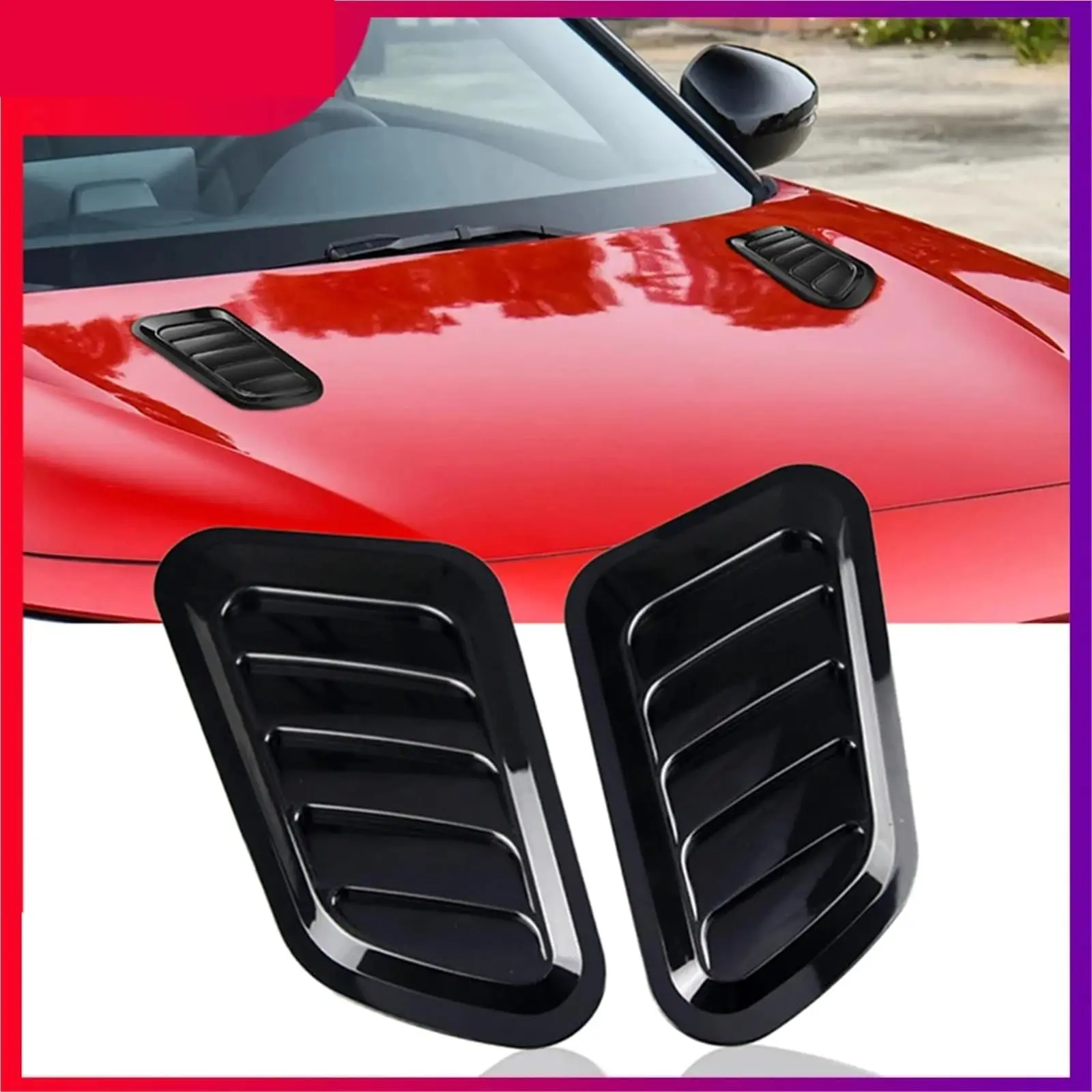 2PCS Car Hood Tuning Decoration Stickers Universal Air Intake Auto Hood Scoop Bonnet Vent Cover Carbon Fiber Decoration Styling
2PCS Car Hood Tuning Decoration Stickers Universal Air Intake Auto Hood Scoop Bonnet Vent Cover Carbon Fiber Decoration Styling