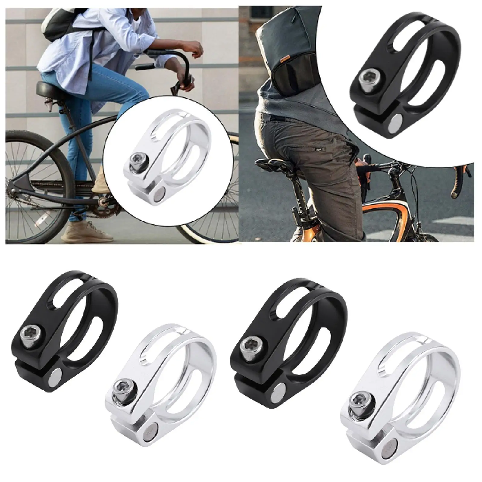 Bike Seat Post Clamp for Track DH Folding Bikes Accessory Bicycle Seatpost Tube Tightener Easy to Install Seat Post Collar
Bike Seat Post Clamp for Track DH Folding Bikes Accessory Bicycle Seatpost Tube Tightener Easy to Install Seat Post Collar