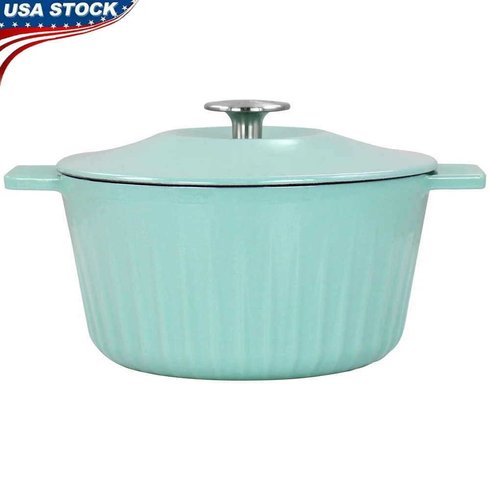 Enameled Cast Iron 3 Quart Dutch Oven with Lid Nonstick Easy Clean Versatile Cooking Baking Self Basting Compatible Stovetops
Enameled Cast Iron 3 Quart Dutch Oven with Lid Nonstick Easy Clean Versatile Cooking Baking Self Basting Compatible Stovetops