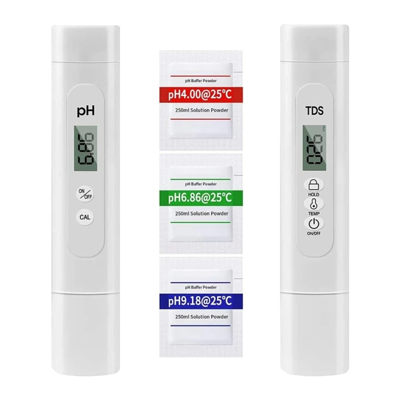 PH TDS Temperature Tester for Aquarium Pool Automatic Temperature Compensation Digital Water Quality Tester Portable
PH TDS Temperature Tester for Aquarium Pool Automatic Temperature Compensation Digital Water Quality Tester Portable