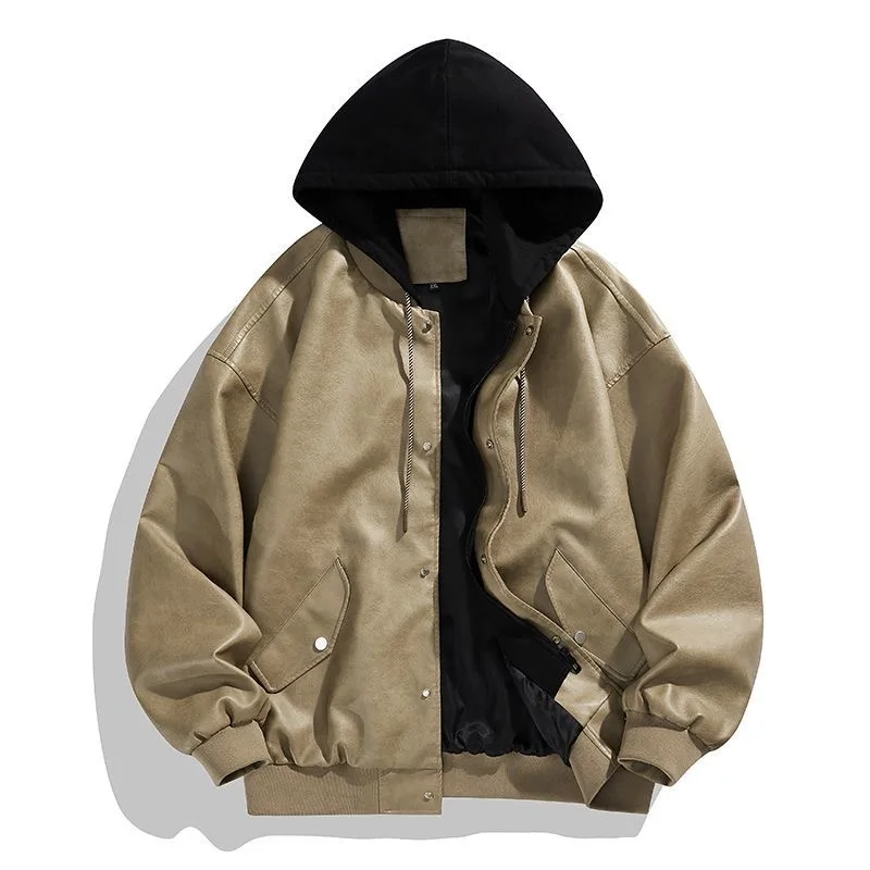 Autumn and Spring New Fashion Trend American Vintage Hooded Leather Jacket Men's Casual Loose Plus Size High Quality Outerwear
Autumn and Spring New Fashion Trend American Vintage Hooded Leather Jacket Men's Casual Loose Plus Size High Quality Outerwear