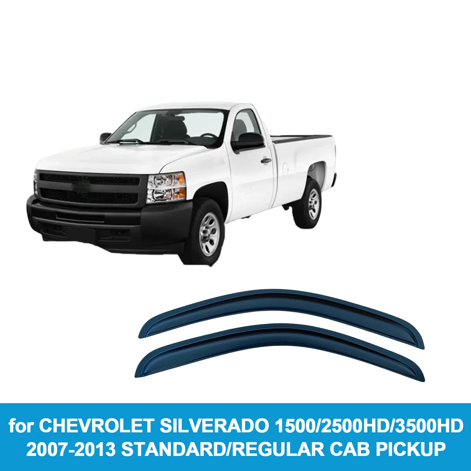 Дефлекторы окон (ветровики) для Chevrolet Silverado 1500 / 2500 / 3500 2007-2013, дождевики, защита от вентиляционных зазоров, дымчатые, 2 шт./4 шт.
Дефлекторы окон (ветровики) для Chevrolet Silverado 1500 / 2500 / 3500 2007-2013, дождевики, защита от вентиляционных зазоров, дымчатые, 2 шт./4 шт.
