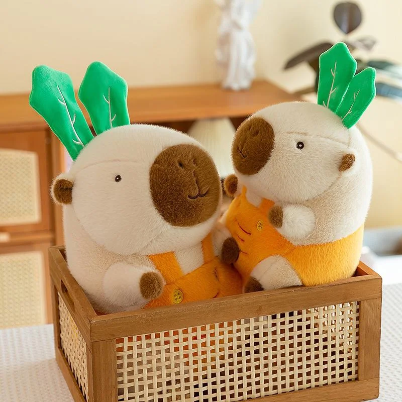 Cute Radish Capybara Plush Toy Multiple Sizes Soft Stuffed Animal with Overalls Adorable Doll for Home Decor Gift for Family Kid
Cute Radish Capybara Plush Toy Multiple Sizes Soft Stuffed Animal with Overalls Adorable Doll for Home Decor Gift for Family Kid