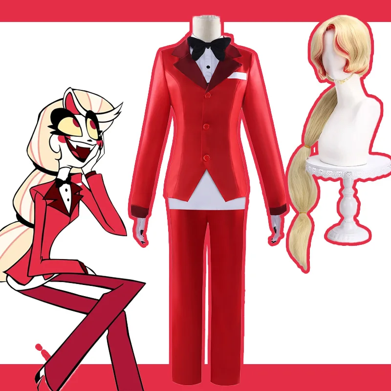 Charlie Morningstar Cosplay Harbin Costume Set Wig Alastor Microphone Red Suit Hotel Halloween Party Anime Costumized Outfit
Charlie Morningstar Cosplay Harbin Costume Set Wig Alastor Microphone Red Suit Hotel Halloween Party Anime Costumized Outfit