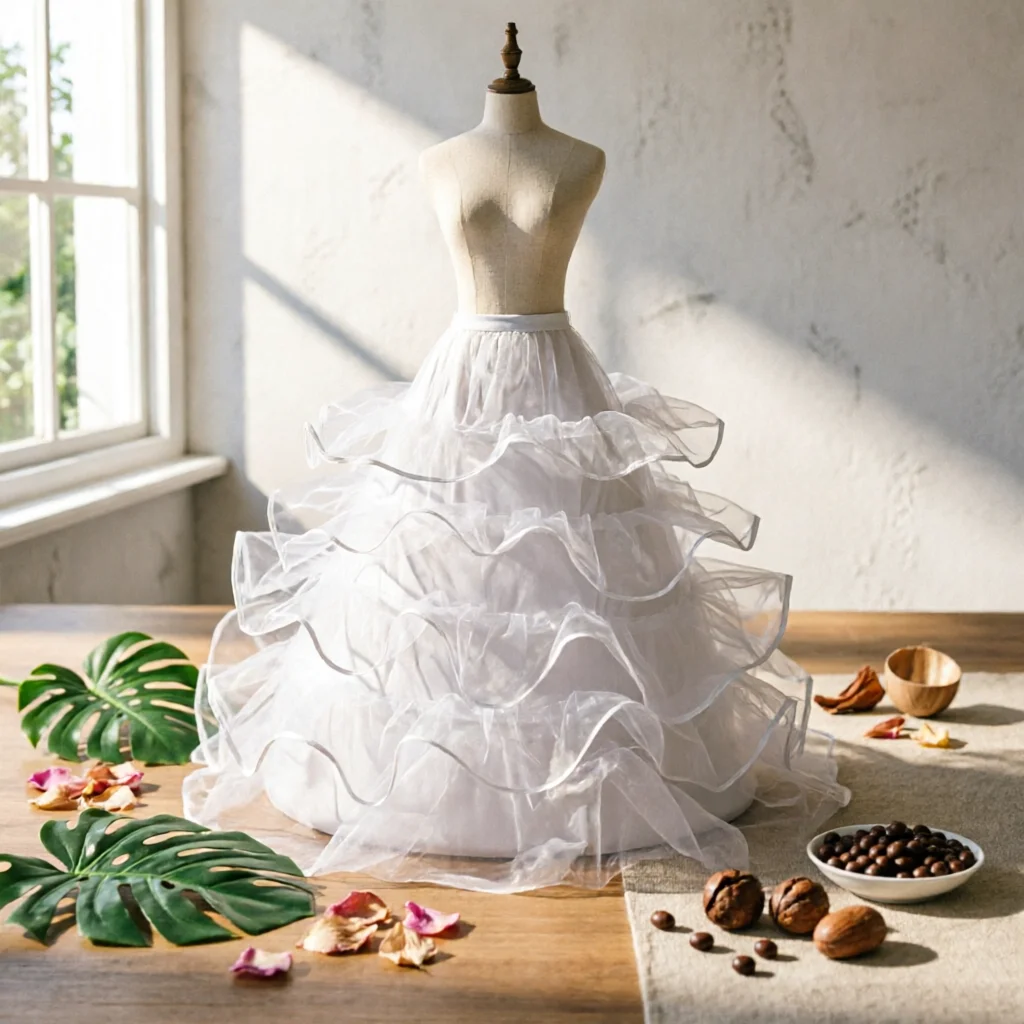 Adjustable Waist Petticoat Full Volume Hoop Skirt Ruffled Underskirt Three-Dimensional Shape Dress Accessory Elastic Waistband
Adjustable Waist Petticoat Full Volume Hoop Skirt Ruffled Underskirt Three-Dimensional Shape Dress Accessory Elastic Waistband