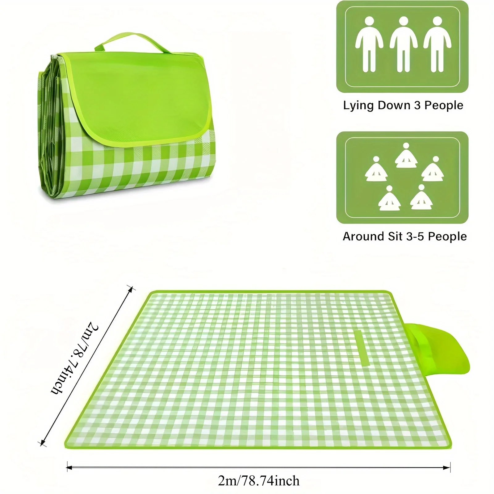 200x200cm Spring Outdoor Picnic Blanket Waterproof Sandproof Lightweight Travel Mat with Handle for Hiking Camping tarp Oxford
200x200cm Spring Outdoor Picnic Blanket Waterproof Sandproof Lightweight Travel Mat with Handle for Hiking Camping tarp Oxford