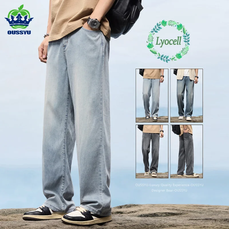 High End Luxury Experience Men's Lyocell Fabric Jeans Summer Baggy Straight Trousers Casual Denim Pants Man Light Blue M-4XL
High End Luxury Experience Men's Lyocell Fabric Jeans Summer Baggy Straight Trousers Casual Denim Pants Man Light Blue M-4XL