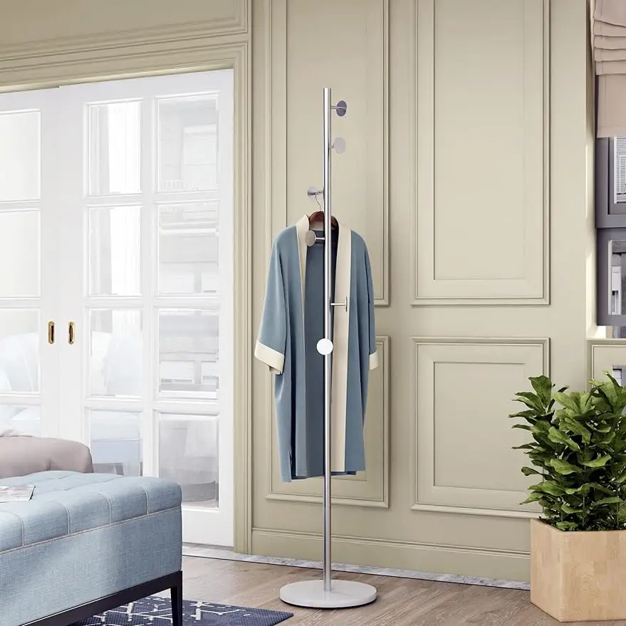 DOORXIFO Silver Coat Racks, Metal Coat Rack Freestanding with Hooks, Entryway Coat Rack Stand, Coat Racks with Marble Base
DOORXIFO Silver Coat Racks, Metal Coat Rack Freestanding with Hooks, Entryway Coat Rack Stand, Coat Racks with Marble Base