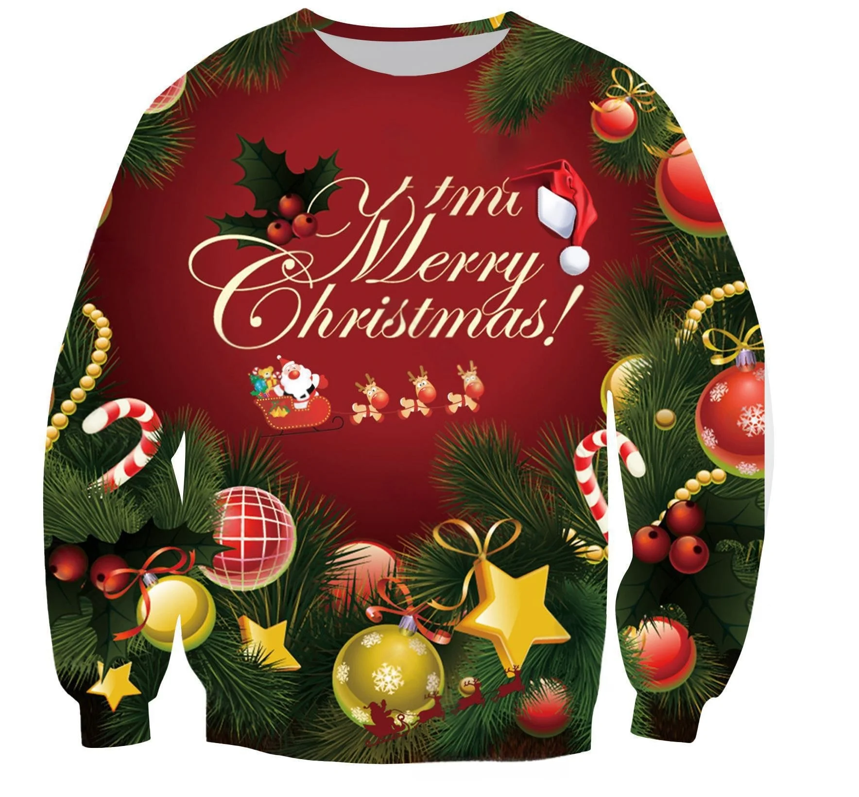 Merry Christmas Print Round Neck Sweatshirt For Men And Women Fashion Casual Loose Hoodies Party Clothing Spring And Autumn Tops
Merry Christmas Print Round Neck Sweatshirt For Men And Women Fashion Casual Loose Hoodies Party Clothing Spring And Autumn Tops
