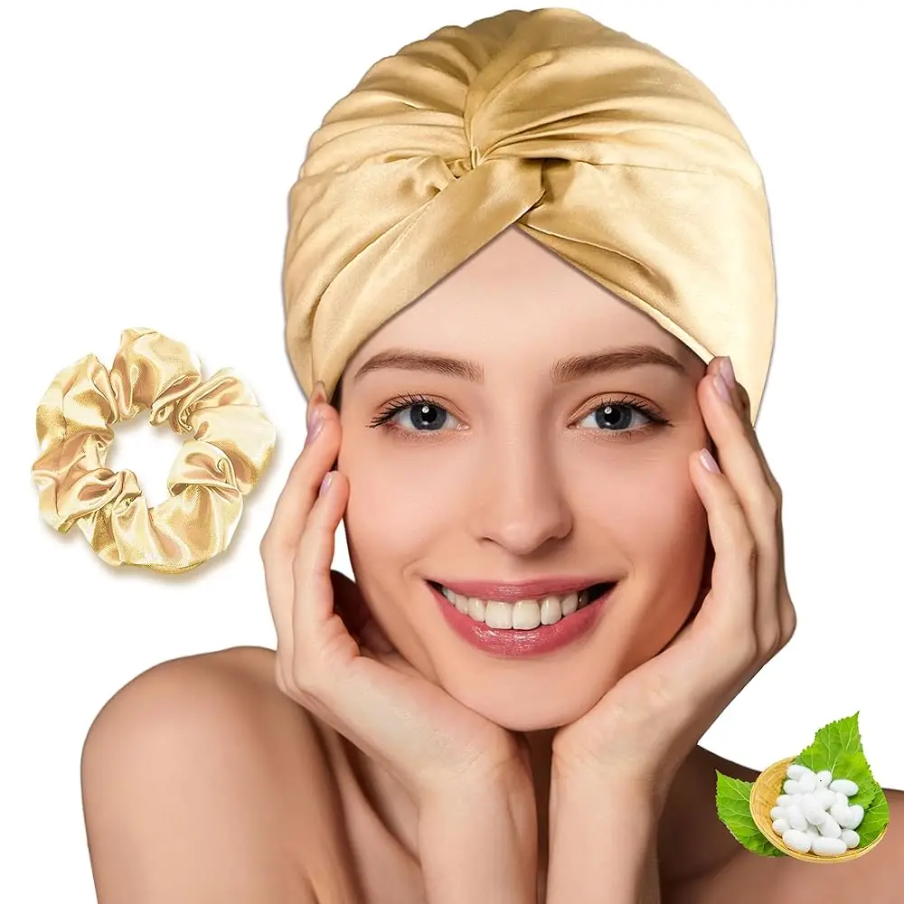 100% Mulberry Silk Bonnet for Women Hair Care, Double-Layer Hair Bonnet for Sleeping, Natural Silk Hair Wrap with Elastic St
100% Mulberry Silk Bonnet for Women Hair Care, Double-Layer Hair Bonnet for Sleeping, Natural Silk Hair Wrap with Elastic St