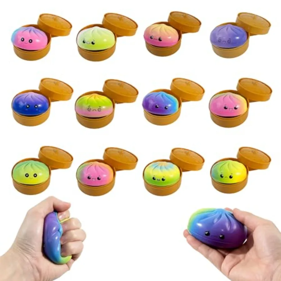 Dumpling Squishy Blind Box, Mystery Slow Rising Bao Bun Squeeze Toy, Kawaii Sensory Fidget Stress Relief Toy for Adults, Surpri
Dumpling Squishy Blind Box, Mystery Slow Rising Bao Bun Squeeze Toy, Kawaii Sensory Fidget Stress Relief Toy for Adults, Surpri
